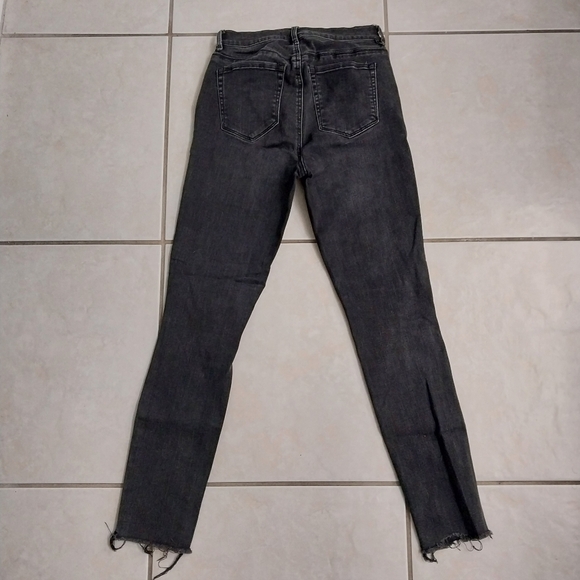 Pacsun Womens High Rise Ankle Jeggings Black Distressed Stretch Denim Jeans 25 - Picture 11 of 12